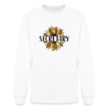 Office Secretary Appreciation Proud Secretary Gift - Men's Long Sleeve T-Shirt - white - Front