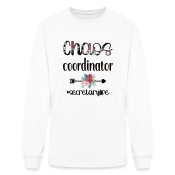 Funny Secretary Gifts Office Secretary Day - Men's Long Sleeve T-Shirt - white - Front
