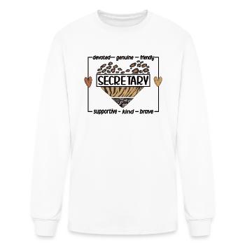Secretary Appreciation Gifts Office Secretary Day - Men's Long Sleeve T-Shirt - white - Front