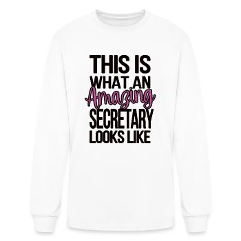 Secretary Appreciation Gifts Office Secretary Day - Men's Long Sleeve T-Shirt - white - Front