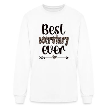 Best Secretary Appreciation Office Secretary Day - Men's Long Sleeve T-Shirt - white - Front