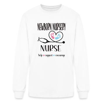 Newborn Nursery Nurse Newborn Nursery Nursing Gift - Men's Long Sleeve T-Shirt - white - Front