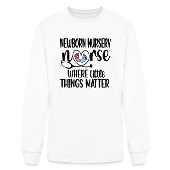 Newborn Nursery Nurse Gift Newborn Nursery Nursing - Men's Long Sleeve T-Shirt - white - Front