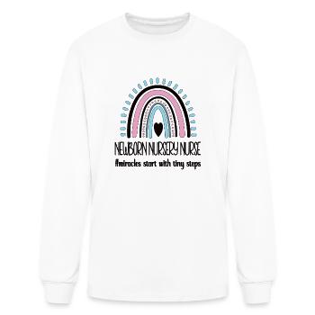 Newborn Nursery Nurse Gift Newborn Nursery Nursing - Men's Long Sleeve T-Shirt - white - Front