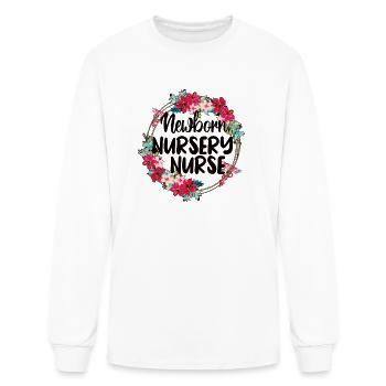 Newborn Nursery Nursing Best Newborn Nursery Nurse - Men's Long Sleeve T-Shirt - white - Front
