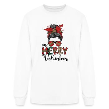 Volunteer Christmas Volunteering Xmas Gifts - Men's Long Sleeve T-Shirt - white - Front