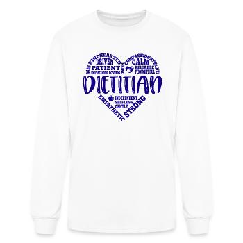 Dietitian squad, dietician design - Men's Long Sleeve T-Shirt - white - Front