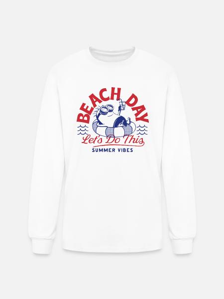 Minions Phil Beach Day Summer Vibes - Men's Long Sleeve T-Shirt - white