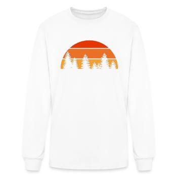 Trees - Men's Long Sleeve T-Shirt - white - Front