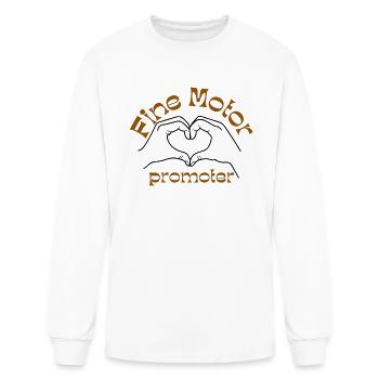 fine motor promoter - Men's Long Sleeve T-Shirt - white - Front