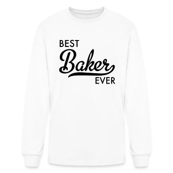 Baker - Men's Long Sleeve T-Shirt - white - Front