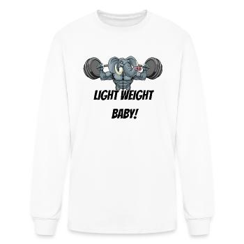 ronnie coleman lightweight baby - Men's Long Sleeve T-Shirt - white - Front