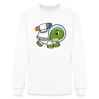 Space Turtle - Men's Long Sleeve T-Shirt - white - Front