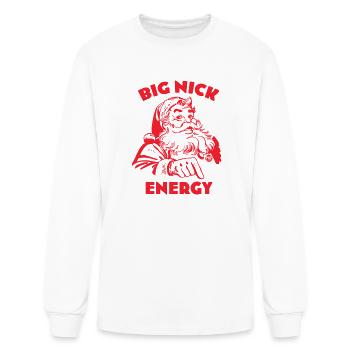 BIG NICK ENERGY - Men's Long Sleeve T-Shirt - white - Front
