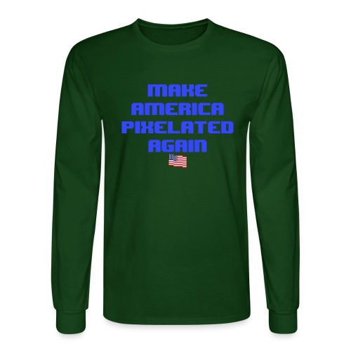 Pixelated America - Men's Long Sleeve T-Shirt