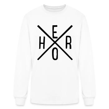 hero - Men's Long Sleeve T-Shirt - white - Front