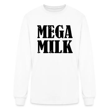MEGA MILK - Men's Long Sleeve T-Shirt - white - Front