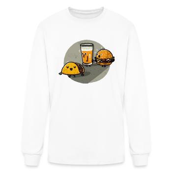 Distracted Beerfriend - Men's Long Sleeve T-Shirt - white - Front