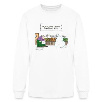 Nose Pick - Men's Long Sleeve T-Shirt - white - Front