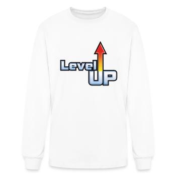 level-up - Men's Long Sleeve T-Shirt - white - Front