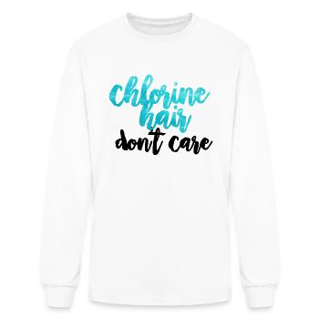 Chlorine Hair - Men's Long Sleeve T-Shirt - white - Front