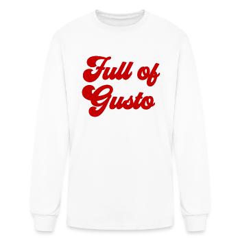Full of Gusto - Men's Long Sleeve T-Shirt - white - Front
