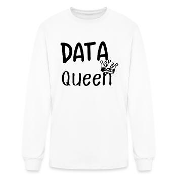 data queen - Men's Long Sleeve T-Shirt - white - Front