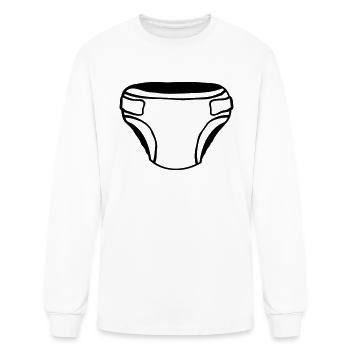 Clipart de couche de conception - T-shirt à manches longues Homme - blanc - Devant