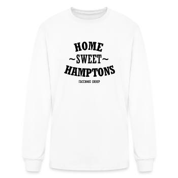 Home Sweet Hamptons Black - Men's Long Sleeve T-Shirt - white - Front