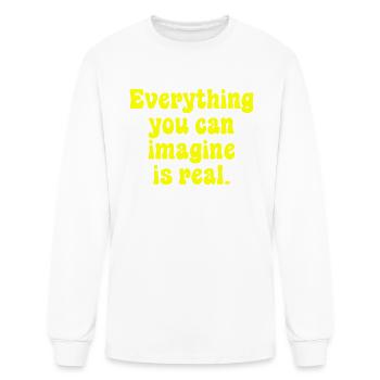 Imagine - Men's Long Sleeve T-Shirt - white - Front
