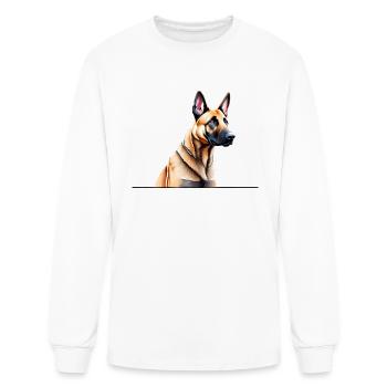 Belgian Malinois - Men's Long Sleeve T-Shirt - white - Front