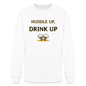 Huddle up, Drink up - Men's Long Sleeve T-Shirt - white - Front