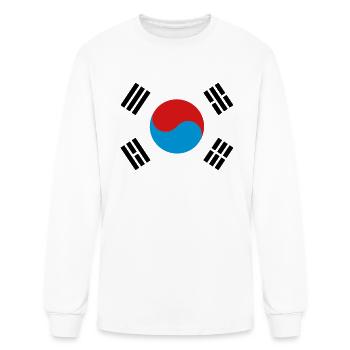 South Korea - Men's Long Sleeve T-Shirt - white - Front