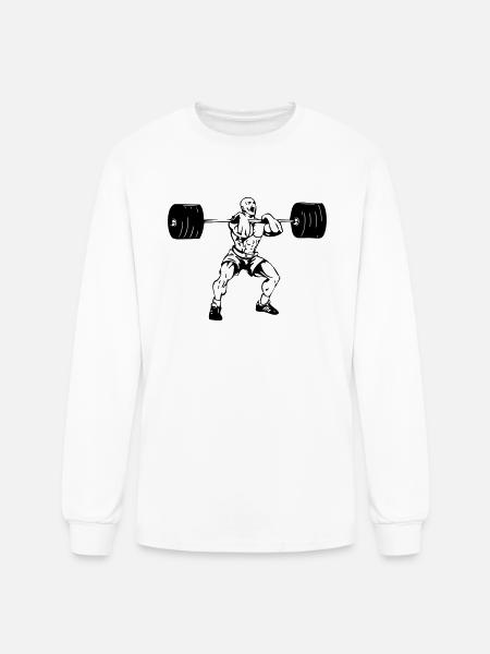 weightlifting - Men's Long Sleeve T-Shirt - white