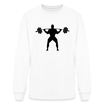 MUSCLE BOY - Men's Long Sleeve T-Shirt - white - Front