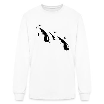Rain Oil Blood Water 1c - Men's Long Sleeve T-Shirt - white - Front
