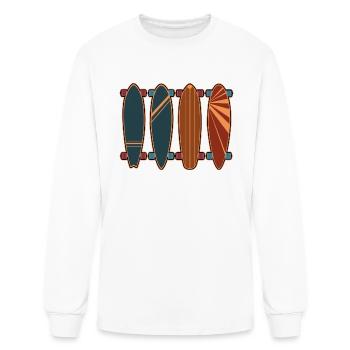 Longboard - Men's Long Sleeve T-Shirt - white - Front