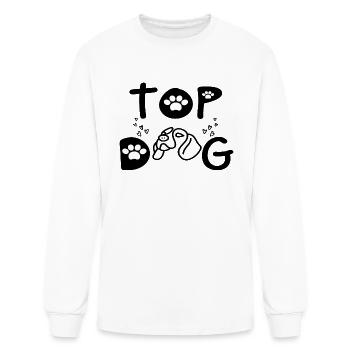 Top Dog - Men's Long Sleeve T-Shirt - white - Front