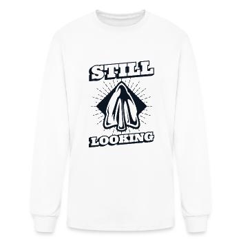 Still Looking Rocks Flint Artifact Arrowhead - Men's Long Sleeve T-Shirt - white - Front