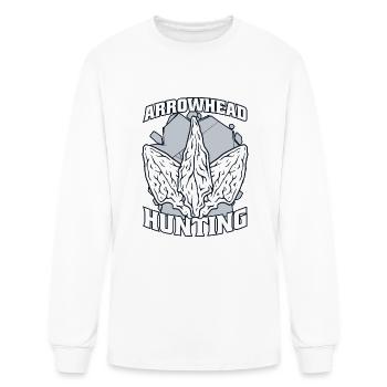 Arrowhead Hunting Flint Artifact Rocks Arrowhead - Men's Long Sleeve T-Shirt - white - Front