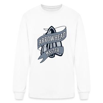 Arrowhead Master Rocks Flint Artifact Arrowhead - Men's Long Sleeve T-Shirt - white - Front