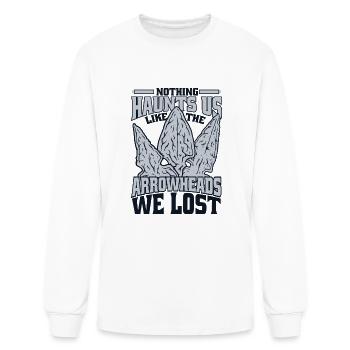 Like The Arrowheads We Lost Rocks Flint Arrowhead - Men's Long Sleeve T-Shirt - white - Front