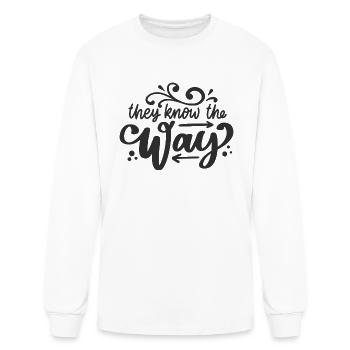 they know the way - Men's Long Sleeve T-Shirt - white - Front