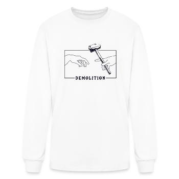 m Michelangelo Creation of Adam Demolition House - Men's Long Sleeve T-Shirt - white - Front