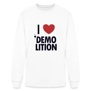 I love Demolition Home Improvement Experts House - Men's Long Sleeve T-Shirt - white - Front