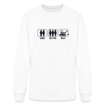 Good Better Best Demolition Home Wrecker House - Men's Long Sleeve T-Shirt - white - Front