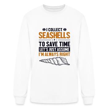 Coquillages Supposons que j’aie raison Coquillage Coquillage - T-shirt à manches longues Homme - blanc - Devant