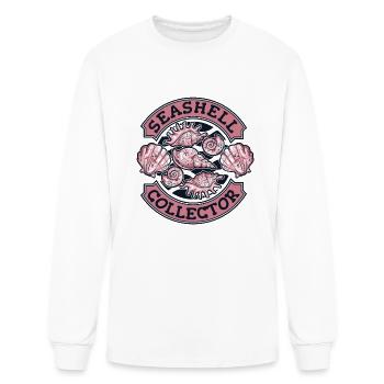 Collecteur de coquillages Bivalvia Chasseur de coquillages Coquillages - T-shirt à manches longues Homme - blanc - Devant