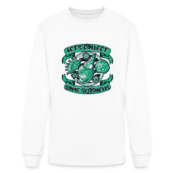 Récupérons des coquillages Coquillages Bivalvia - T-shirt à manches longues Homme - blanc - Devant