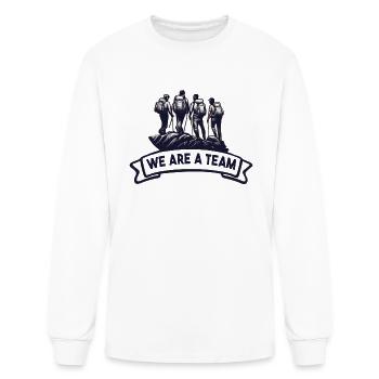 we are team - Men's Long Sleeve T-Shirt - white - Front